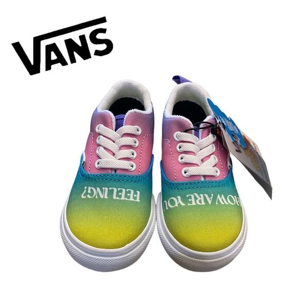 NEW Vans Toddler Era Elastic Lace Colorful Sneakers 6 7 8 9 - Picture 4 of 7